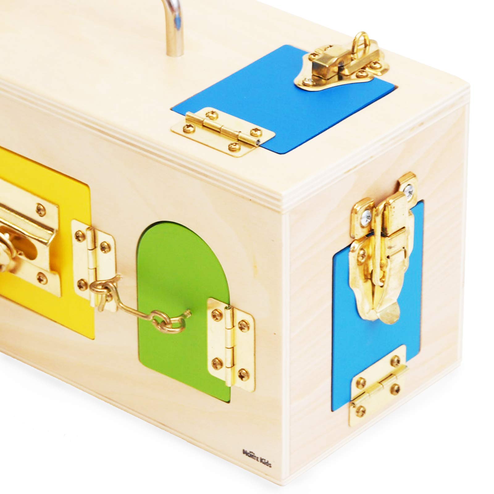 MONTE Kids モンテッソーリ 知育玩具 カギ箱 ロックボックス かぎ箱